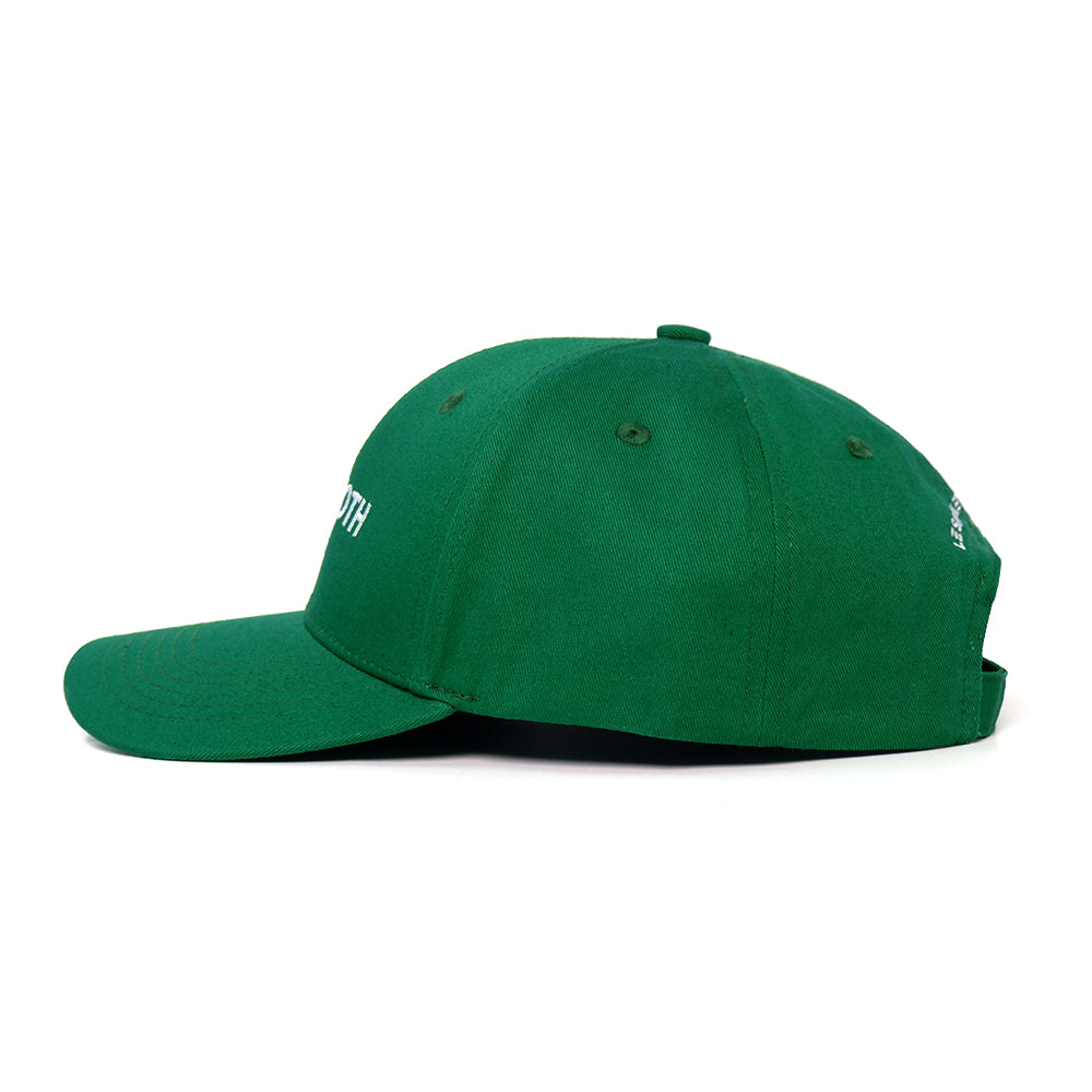 Casquette Vert en Coton avec Intérieur en Satin
