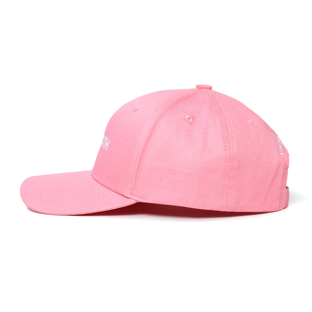 Casquette Rose en Coton avec Intérieur en Satin