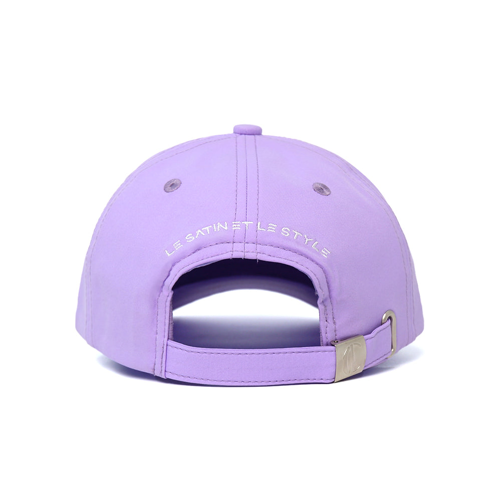 Casquette Violette Imperméable avec Intérieur en Satin
