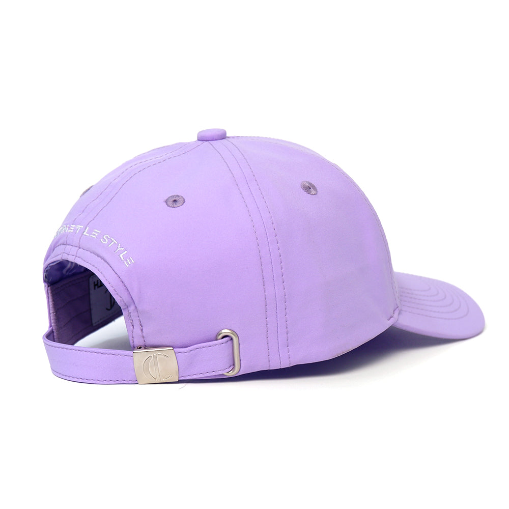 Casquette Violette Imperméable avec Intérieur en Satin