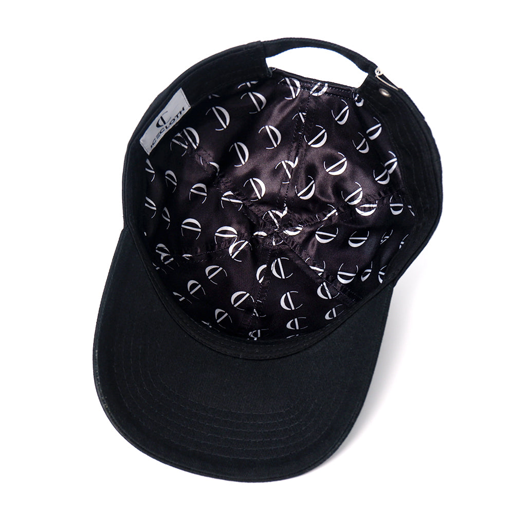 Casquette Noire Imperméable avec Intérieur en Satin