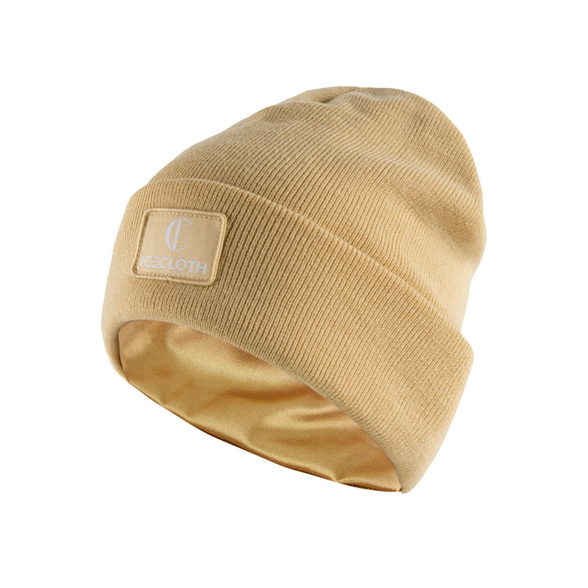 Bonnet intérieur satin beige