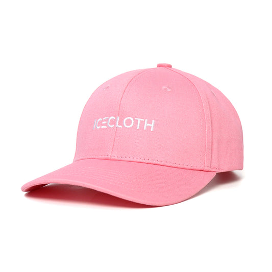 Casquette Rose en Coton avec Intérieur en Satin