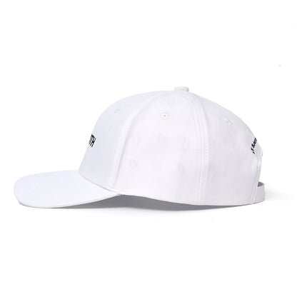 Casquette Blanche en Coton avec Intérieur en Satin