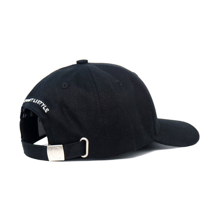 Casquette Noire Imperméable avec Intérieur en Satin